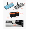 thumbnail image 3 of VEVOR 500 lbs Hitch Cargo Carrier Folding Hitch Cargo Carrier with Cargo Net, 3 of 9