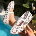 thumbnail image 2 of Lenago Flat Shoes for Women Wide Width Round Toe Walking Shoes Casual Womens Dress Shoes Office Shopping Party Travel Beige Size-7.5, 2 of 10