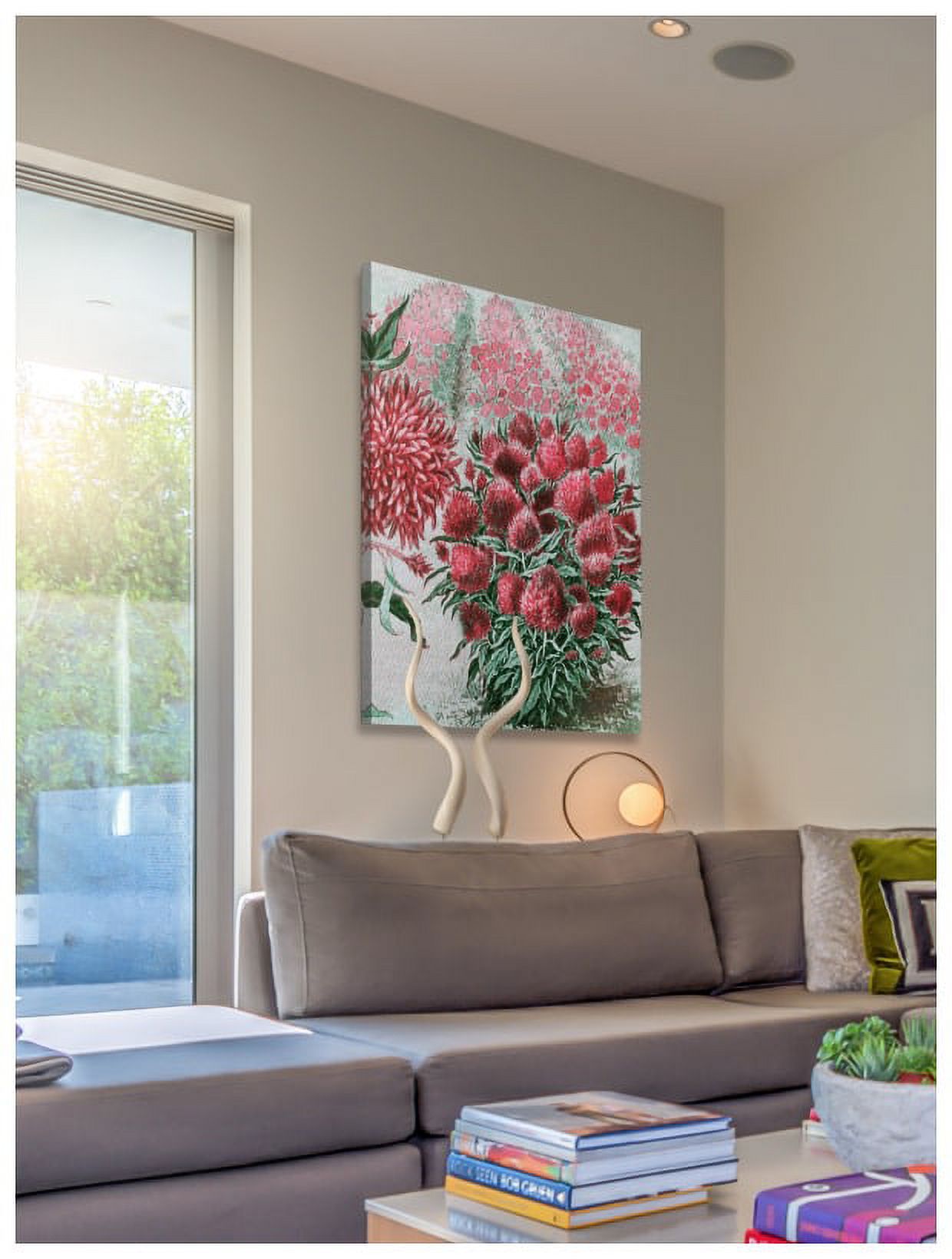 "Wool Flowers 2" Painting Print on Wrapped Canvas