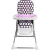 Evenflo Compact Fold High Chair Polka Dot Purple
