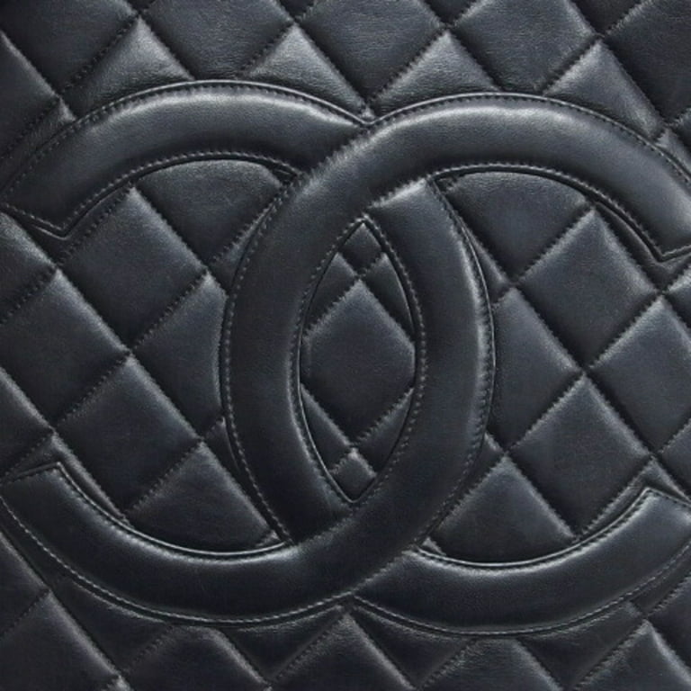Medallion tote in Black Caviar Leather