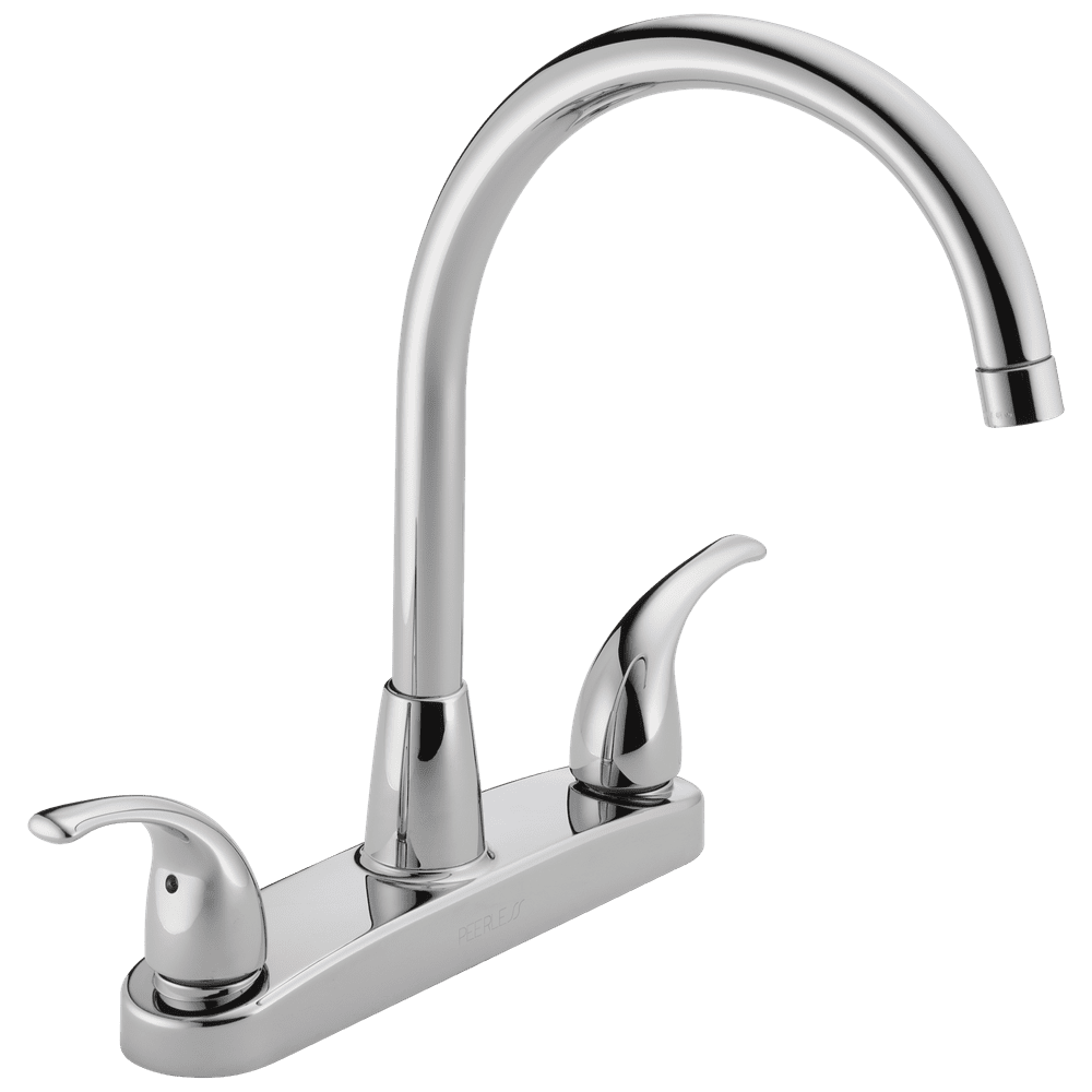 Peerless Tunbridge Two Handle Deck-Mount Kitchen Faucet in Chrome