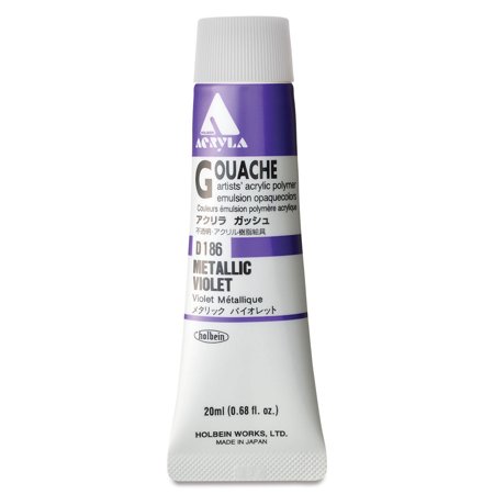 メタリックバイオレット (D186) 6号20ml ホルベイン アクリリックガッシュ