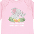 thumbnail image 4 of Inktastic I'll Never Forget That My Nana Loves Me with Cute Elephants Boys or Girls Long Sleeve Baby Bodysuit, 4 of 5