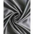 thumbnail image 3 of Funda de almohada de seda suave y refrescante para mujeres y hombres, hipoalergénica, no irritante, juego de 2 de lujo asequible, tela satinada con cierre de cremallera oculto (51 x 76 cm, gris, 3 of 4
