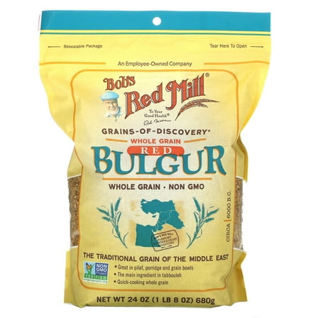 Bob's Red Mill, Red Bulgur, Whole Grain, 24 oz Pack of 4