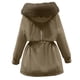 thumbnail image 4 of Chaquetas y abrigos casuales con capucha de manga larga para mujer, de longitud media, desmontables, de un solo uso, cortavientos de tres piezas, ropa de trabajo, chaqueta de algodón para mujer, 4 of 9