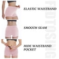 thumbnail image 3 of FEDTOSING High Waist Soft Yoga Shorts Pink Workout Booty Spandex Shorts for Women 3",up to Size 2XL, 3 of 7