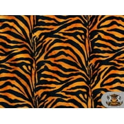 Velboa Short Pile Zebra Orange Fabric Sold by the Yard