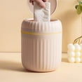 thumbnail image 7 of Small Trash Can with Lid, Mini Trash Can for Bathroom, Office and Bedroom, Small Bathroom Garbage Can with Swing Top, Compact Waste Basket for Desk, Dorm & Home, Pink - Xuniizn, 7 of 7