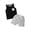 Gray, variant on QUDDERR 3M-4Y Boys Summer 2PCS Outfits for Baby Toddler Sleeveless T-Shirt Tank Tops Solid Colour Shorts Sports Set