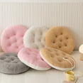 thumbnail image 5 of Soft Round Sheepskin Chair Pad - Thickened Cushion for Enhanced Comfort in Bedroom Windowsill and Stool Seating Areas, 5 of 5
