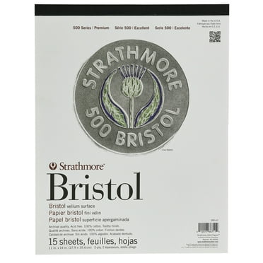 Strathmore Bristol Paper Pad, 500 Series, 11" x 14", Vellum