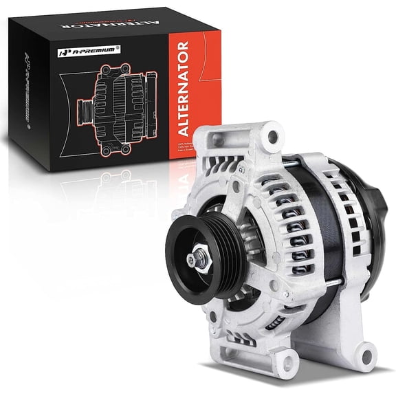 A-Premium Alternator Compatible with Chevrolet HHR 2006-2007, Cobalt 2005-2007 & Pontiac G5 2007, Pursuit 2005-2006, 2.2L 2.4L, 12V 130A 5-Groove Pulley Clockwise, Replace# 90295653, 22737105