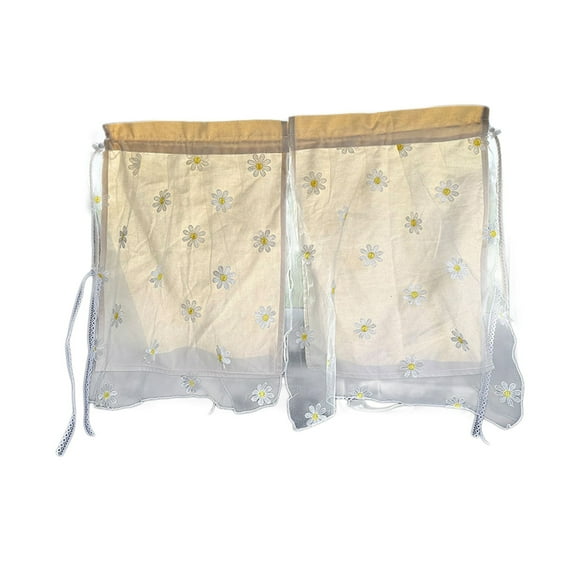 B Car Window Sunshade Curtain Lace Embroidery Flower Design Cotton Mesh Fabric Universal For Side Windows Sun Protection Heat Insulation Baby Safe Accessories