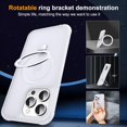 thumbnail image 2 of XIHAMA Compatible with iPhone 14 Pro Max Case with Invisible Magnetic O-Ring Stand Military-Grade Translucent Case for iPhone 14 ProMax 6.7" [Compatible with MagSafe] [Great Grip Feeling], 2 of 9