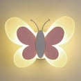 thumbnail image 2 of Lámpara de Pared con Forma de Mariposa LED, 14 W, 85-265 V, para Dormitorio Infantil, , con Forma de Mariposa, con Rosas y Blancas, 2 of 5