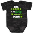 thumbnail image 3 of Inktastic The Ladies are Lucky That I was Born St Patricks Day Baby Boy Boys Baby Bodysuit, 3 of 5
