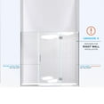 thumbnail image 3 of DreamLine Unidoor-X 63-63 1/2 in. W x 72 in. H Frameless Hinged Shower Door in Oil Rubbed Bronze, 3 of 11