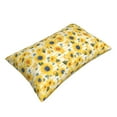 thumbnail image 2 of Fotbe Blue Floral Sunflower Pillow Cases - Envelope Closure - Luxury, Extra Soft, Cooling Pillow Covers - Wrinkle, Fade, Stain Resistant-14"x20", 2 of 8