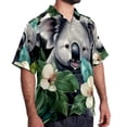 thumbnail image 2 of Koala Men's Casual Short Sleeve Button Down Shirts - Printed Summer Beach Tops for Men and Women, 2 of 6