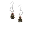 thumbnail image 2 of Delight Jewelry Enamel Gingerbread Girl Open Heart French Earrings, 2 of 4