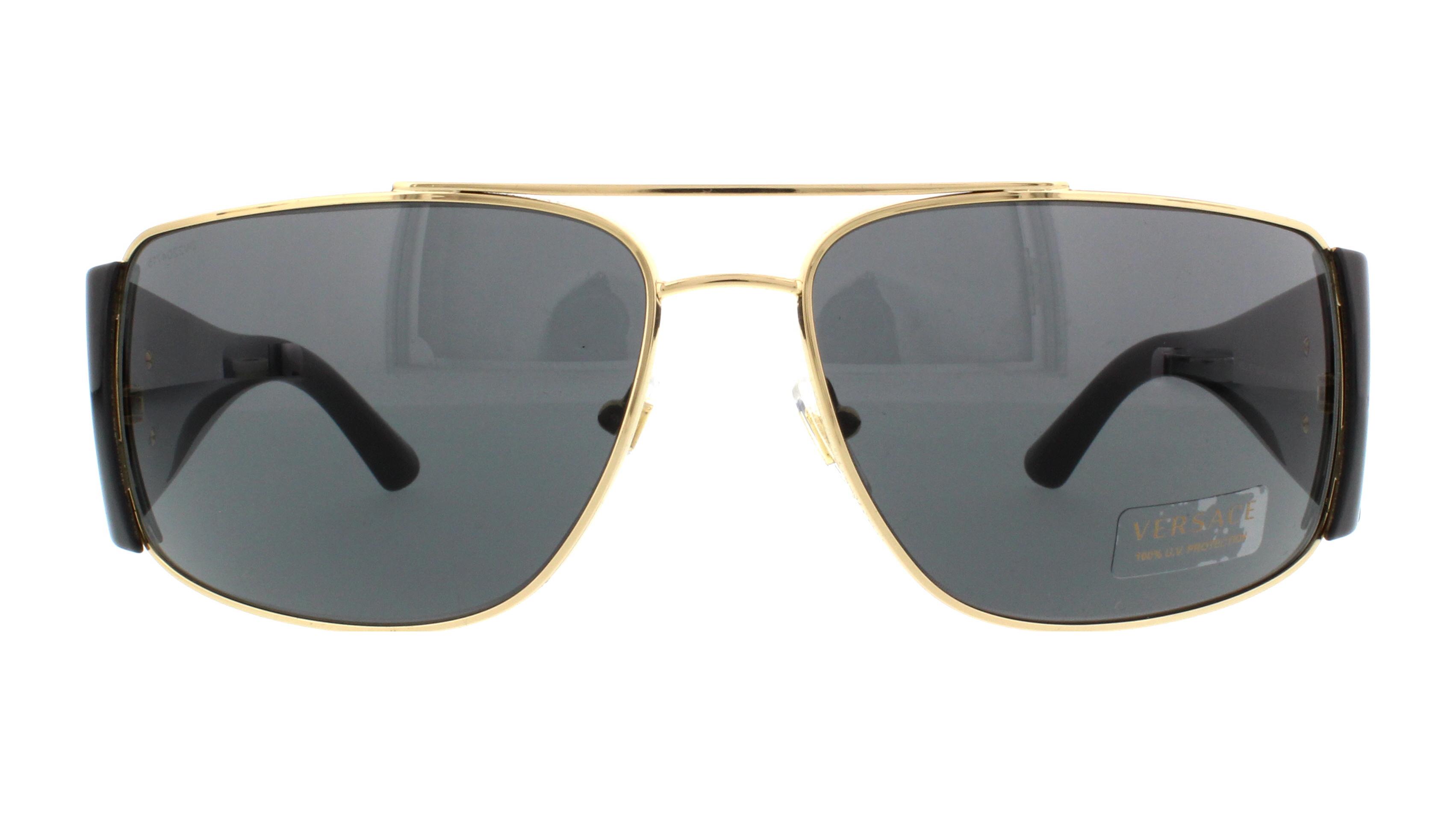 Versace VE2163-100287-63 Black Aviator Sunglasses - image 3 of 7