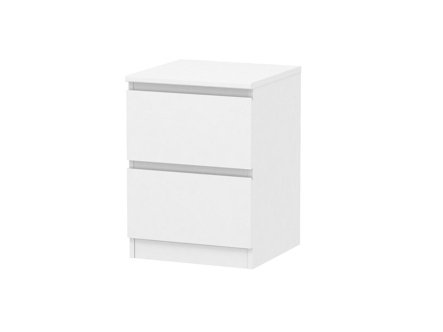 HOMETRENDS Table de chevet à 2 tiroirs, pour adultes, enfants et adolescents, Finition blanche