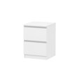 thumbnail image 3 of Table de chevet Hometrends à 2 tiroirs, pour adultes, enfants et adolescents, finition blanche, 3 of 5