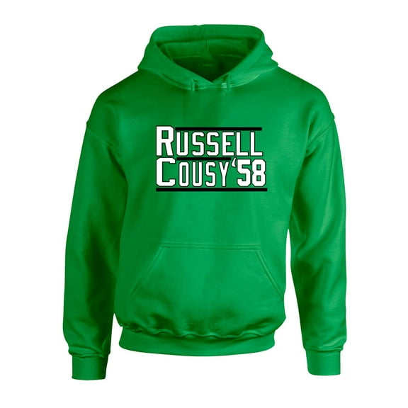 Celtics Bill Russell Bob Cousy 58 Hooded Sweatshirt