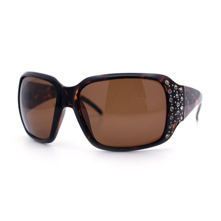 SA106 Large Adult Frame Polarized Lens Oversize Rhinestone  display picture 1