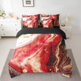 thumbnail image 2 of YST Red Marbling Comforter Set, 7-Piece, Watercolor Aesthetic, Full, 2 of 4