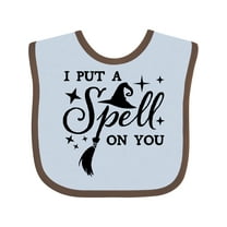 Inktastic I Put a Spell on You Halloween Magic Boys or Girls Baby Bib