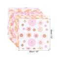 thumbnail image 2 of Uxcell 12x12Inch Scrapbook Paper, 24 Sheet Double-Sided Floral Style Craft Paper, Orange, 2 of 7