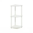 thumbnail image 2 of Furinno Turn-N-Tube 3-Tier Corner Display Rack Multipurpose Shelving Unit, White/White, 2 of 5