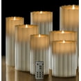 thumbnail image 6 of Seasonal LLC 5" x 11" Paraffin Realistic Adjustable Brightness LED White Flameless Pillar Candle, 6 of 8