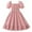 Pink, variant on Atogsazn Kids Girls Floral Dress Children Casual Ruffle Flowy Short Sleeve Dresses Fashion Summer Clothes Blue 12-13 Years