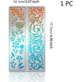 thumbnail image 4 of Vines Flowers Bookmark Stainless Steel Stencils 7x4 inch Flowers Leaves Frame Reusable Painting Template for Painting Wood Burning Journaling, 4 of 7
