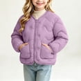 thumbnail image 2 of ATOGUTA Girl's Puffer Kids Fall Fashion Warm Long Sleeve Down Jackets with Pockets Outdoor Clothes Size 3T-13, 2 of 7