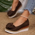 thumbnail image 5 of oqasdz Women's Casual Shoes Elegant Bow Design Solid Color Slip On Dressy Shoes Comfortable Breathable Work Business Wedding Shoes Outdoor Summer, 5 of 7