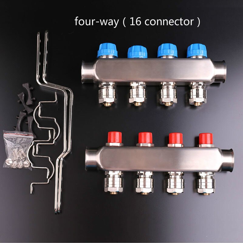 DN25 Stainless steel water separator water heating 29 way intelligent