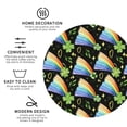 thumbnail image 3 of KLL Watercolor St Patrick Day Drink Coasters Set of 4,PU Leather Absorbent Coasters Set Decorative Coffee Cup Coasters Housewarming Gift for Home Decor-Round Shape, 3 of 6