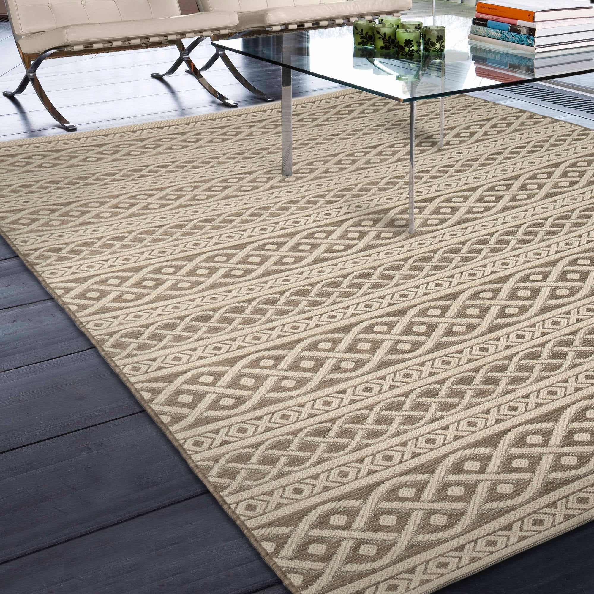 Orian Rugs Indoor Outdoor Knit Organic Cable Area Rug Com