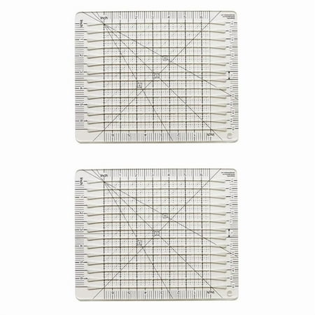 2X Sewing Ruler Fabric Cutting Ruler Quilting Supplies Tools Sewing Supplies Fabric Cutter Patchwork Template DIY 6 Inch