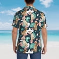 thumbnail image 6 of Balery Labrador Retriever Dog Print Men's Hawaiian Shirts Short Sleeve Beach Shirt Relaxed Fit Vacation Button Down Shirts-3X-Large, 6 of 9
