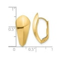 thumbnail image 3 of 14K Yellow Gold Polished Omega Back Earrings, 3 of 4