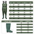 Chest Waders with Boots, 2Ply PVC/Nylon Waterproof Hunting Waders, Lightweight Durable Camo