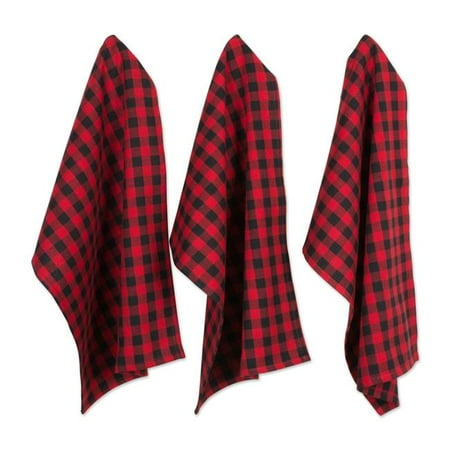 

Tango Red Logger Check Dish Towel & Dishcloth Set - Set of 6