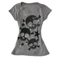 thumbnail image 2 of Gothic Tops for Women Vintage Crewneck Basic Casual Tshirts Short Sleeve Y2K Summer Slim Fit Fashion Tees, 2 of 5