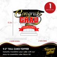thumbnail image 2 of Red Graduation Cake Topper & Red Graduation Cupcake Toppers Kit, 2 of 7